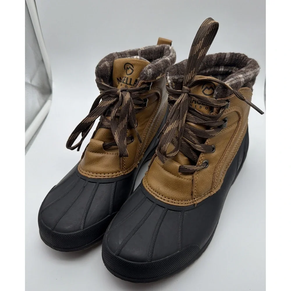 Magellan Outdoors Boys Brown Black Waterproof Shell Duck Boots Size 6 Hunting